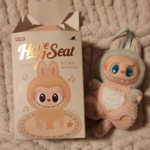 Pop Mart Labubu Plush Action Figure - Cream and Blue